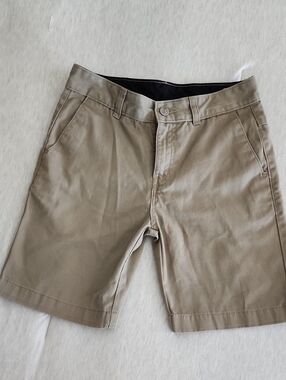 Volcom Boys Flat Front Chino Shorts - Tan